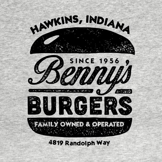 Benny's Burgers (black) by CoryFreemanDesign